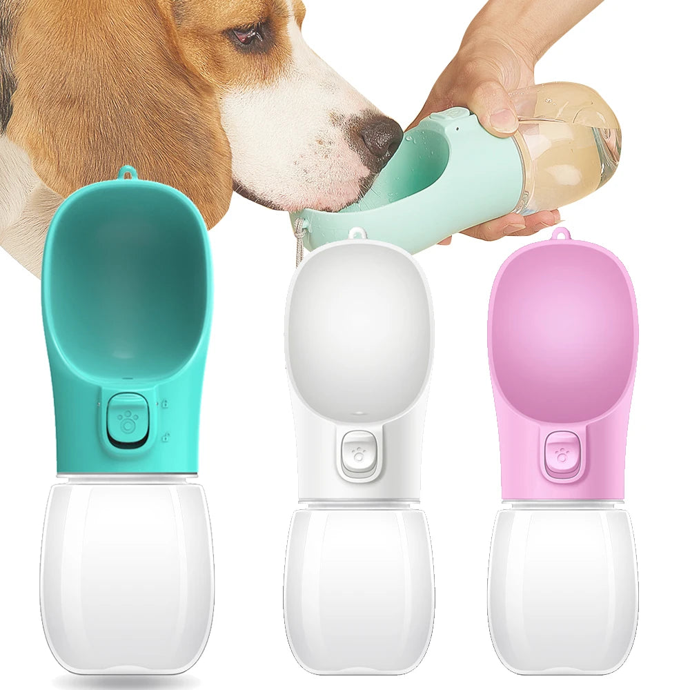 Zelquira HydroGo botella portátil de hidratación para perros y gatos 550ml - negro