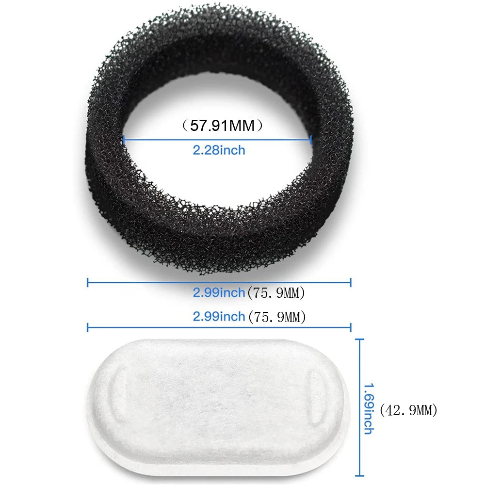 Zelquira AquaFilter Pack — Filtros de Repuesto para Fuente AquaSmart · Pack 3, 6 o 12 unidades