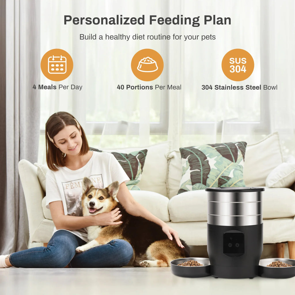 Zelquira FeedSmart Pro versión WiFi - control remoto desde app iOS Android